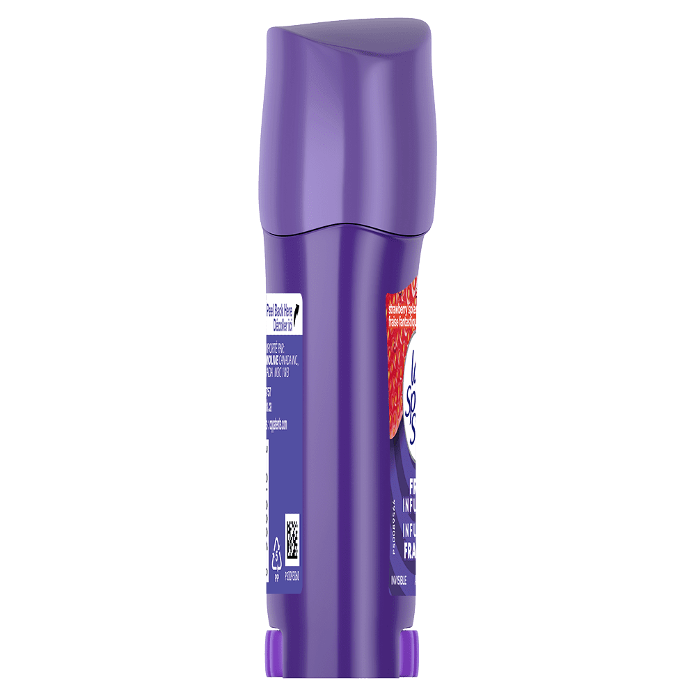 Déodorant antisudorifique Lady Speed Stick Fresh Infusions pour femmes, protection de 72 heures contre les odeurs et la transpiration, Invisible Dry, parfum Fraise fantastique, bâton de 45 g