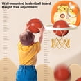 thumbnail image 2 of Orange Physical Development Basketball Hoop Wall Mount Active Play Equipment With Foam Ball For Home, 2 of 8