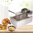 thumbnail image 3 of Friteuse Électrique, Friteuse Profonde en Acier Inoxydable 6 L Prise US Renforcée pour Frites pour Poulet pour Restaurant, 3 of 8