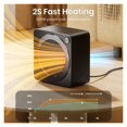 thumbnail image 2 of Space Heater, 500W Energy Efficient Space Heaters for Indoor, PTC Ceramic Fast Heating ,Fast Warm Air Delivery, 2 of 7