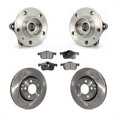 thumbnail image 1 of Transit Auto Front Hub Bearing Assembly Disc Brake Rotors and Semi-Metallic Pads Kit for Car Volvo S60 XC70 V70 S80 KBB-105012, 1 of 11