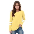 thumbnail image 3 of RXIRUCGD 2025 Vêtements d'Été pour Enfants T-shirt à Rayures Mode Mignon Col Rond Manches Longues, 3 of 6