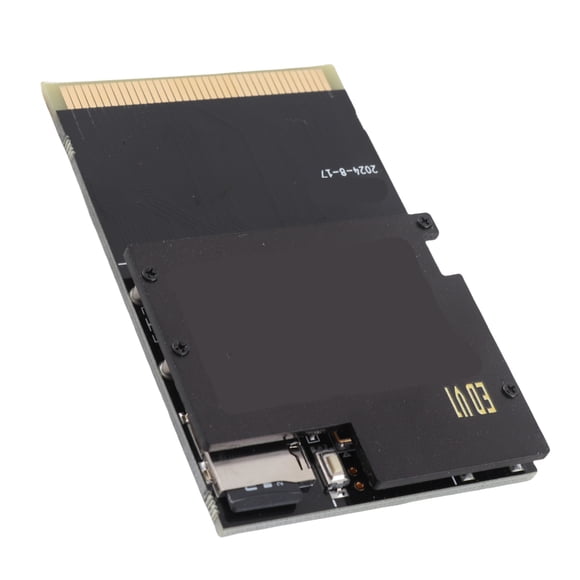 Game Cartridge, Compact 1000 in 1 Black Gold Board Support 32GB Memory Card Flash Cartridge Card for Game Console