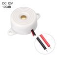 thumbnail image 2 of Unique Bargains 2 Pcs Buzzer Électronique Actif DC 12V Haut-Parleur Bip Interactif, 2 of 3