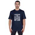 thumbnail image 1 of Inkmeso T-shirt à Col Rond pour Homme, Graphique Imprimé « J'ai Demandé à Dieu Mon Meilleur Ami, Il m'A Envoyé Mon Fils », Tee pour Père Fils Amour, 1 of 7
