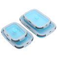 thumbnail image 3 of Silicone Lunch Box, Food Storage Container, Non- Tasteless Easy To Clean Bento Box, For Refrigerators Women Microwave Ovens Dishwashers, 3 of 8