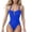 Blue, variant on FcBaudy Swim Suits for Women,Swimming Suits for Women Fashion Casual Women's Fold Conservative One-Pice Bandage Solid Color Swimsuit Women Swimsuit
