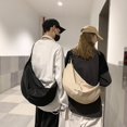 thumbnail image 2 of Sac à Dos Homme Forme Croissant Fermeture Éclair Grande Capacité Couleur Unie Sangle Réglable Rangement Quotidien Unisexe Voyage Extérieur Sac Messager Étudiant, 2 of 11