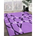 thumbnail image 3 of Ahgly Company Tapis d'Intérieur Lavable à la Machine, Carré, Transitionnel, Violet Violet, Tapis de Zone, 3 Pieds Carré, 3 of 7