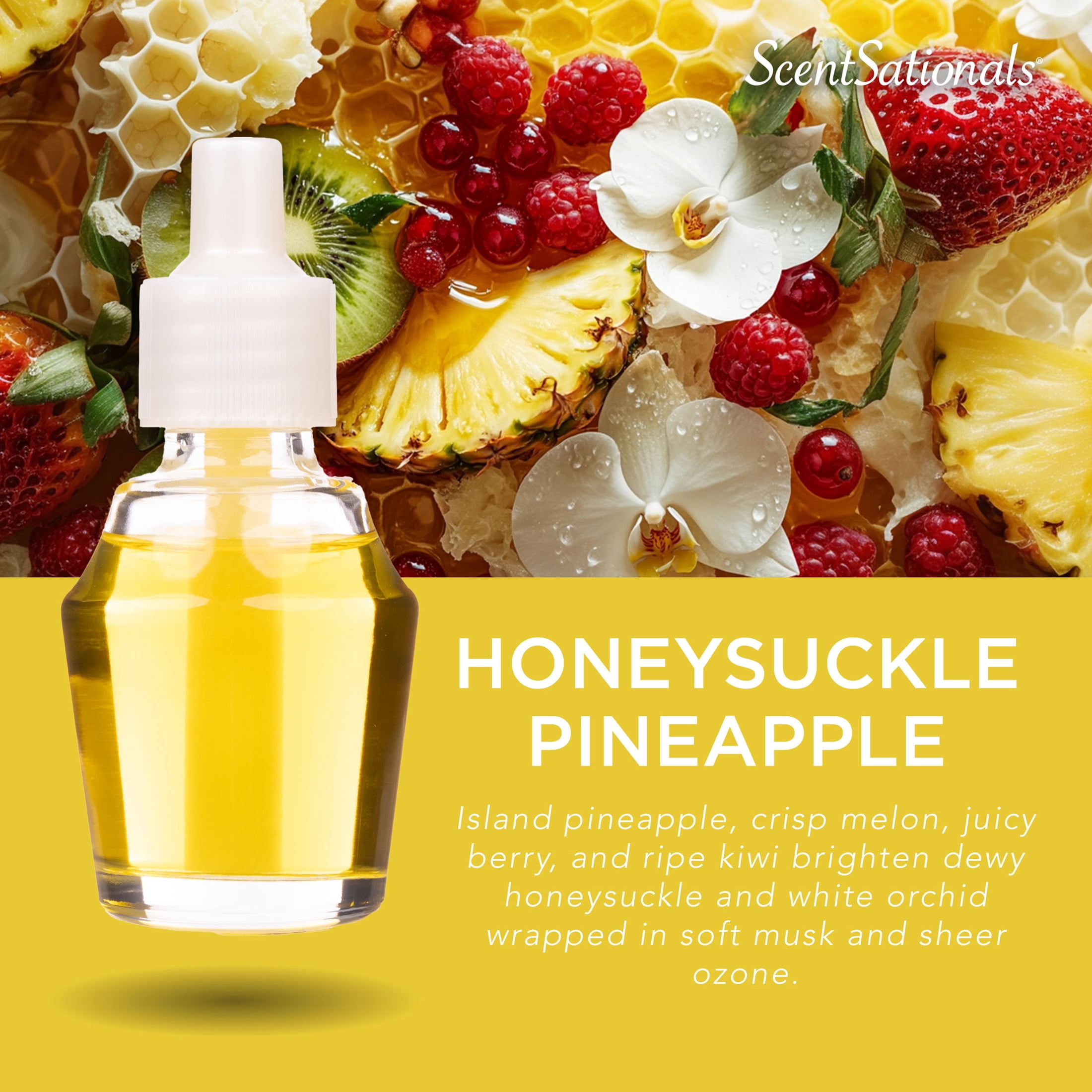 D'huile parfumée Scentsationals - Ananas au chèvrefeuille