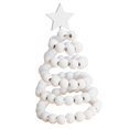 thumbnail image 1 of Tabletop Christmas Tree Mini Christmas Tree for Party Supplies Holiday Decor White Beads, 1 of 7
