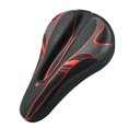 thumbnail image 2 of ZLight Bike Saddle Cover Universal Fit Pads Comfortable Seat Bike Saddles Cover Black Red 29x19cm, 2 of 6