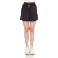 thumbnail image 1 of White Mark Short en Molleton Longline Extensible à Taille Haute pour Femmes, 1 of 5