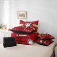 thumbnail image 5 of YST Ensemble de Literie 7 Pcs pour Lit Simple, Ensemble de Couette de Baseball, Ensemble de Lit Réversible Joueur de Baseball, Couette en Microfibre Douce de Sport avec Ensemble de Draps, Toutes Saisons, Arizona, 5 of 5