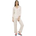 thumbnail image 2 of Bimba Chemise Imprimée Blanc Cassé à Boutons avec Pantalon de Pyjama à Taille Élastique-6, 2 of 6