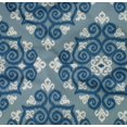thumbnail image 4 of oneOone Organic Cotton Poplin Twill Fabric Swirl Ikat Printed Craft Fabric BTY 42 Inch Wide, 4 of 4