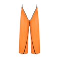 thumbnail image 3 of QualitChoice Pantalon de Pluie Imperméable pour Hommes Femmes Pantalon Randonnée par-Dessus Pantalon Léger Pluie Orange 101CM, 3 of 6