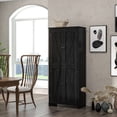 thumbnail image 2 of HOMCOM Garde-Manger de Cuisine Autoportant de 72 Pouces, Armoire Buffet, Noir, 2 of 10
