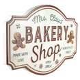thumbnail image 2 of Northlight Gingerbread "Mrs. Claus' Bakery Shop" Metal Christmas Wall Sign - 18", 2 of 6