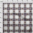 thumbnail image 2 of oneOone Georgette Viscose Fabric Check Ikat Printed Fabric 1 Yard 42 Inch Wide, 2 of 4