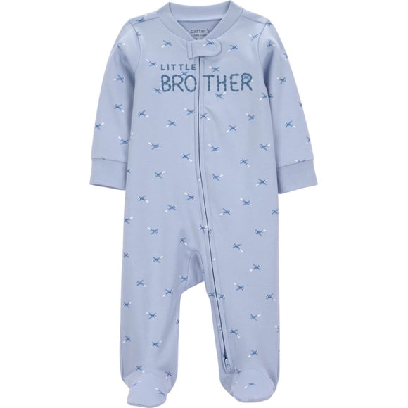 Carter's Child of Mine Baby Boys' 2-Way Zip Cotton Sleeper