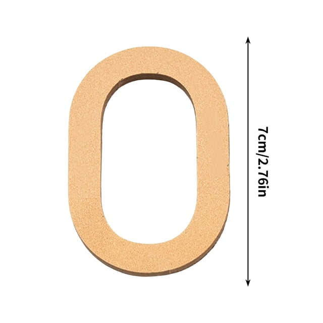 7Cm Acrylic Number Plate, Elegantly And Stylishly Decorated