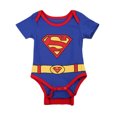 thumbnail image 1 of Diconna Baby Boys Superman Clothes Set, Infant Short Sleeve Romper + Cloak, 1 of 6