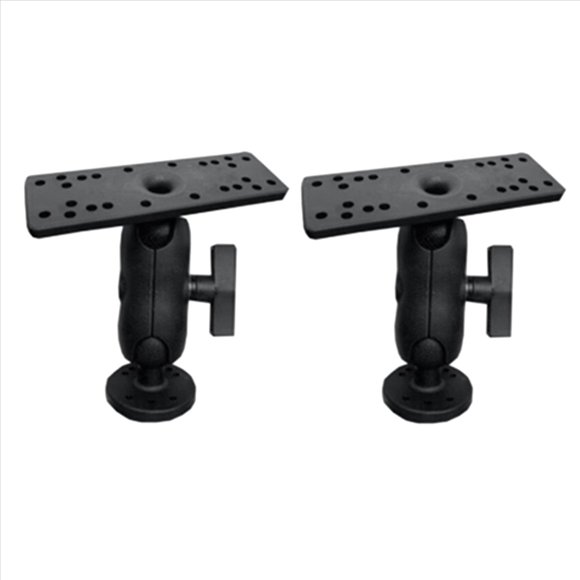 2X Support Électronique Universel pour Détecteur de Poissons Marin Kayka, Plaque Rotative pour Détecteur de Poissons, 2 x Support de Détecteur de Poissons Pré-Assemblé, Noir
