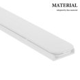 thumbnail image 2 of Self Adhesive Drawer Guide Slides for Cupboards and Furniture White Plastic 4Pcs, 2 of 9