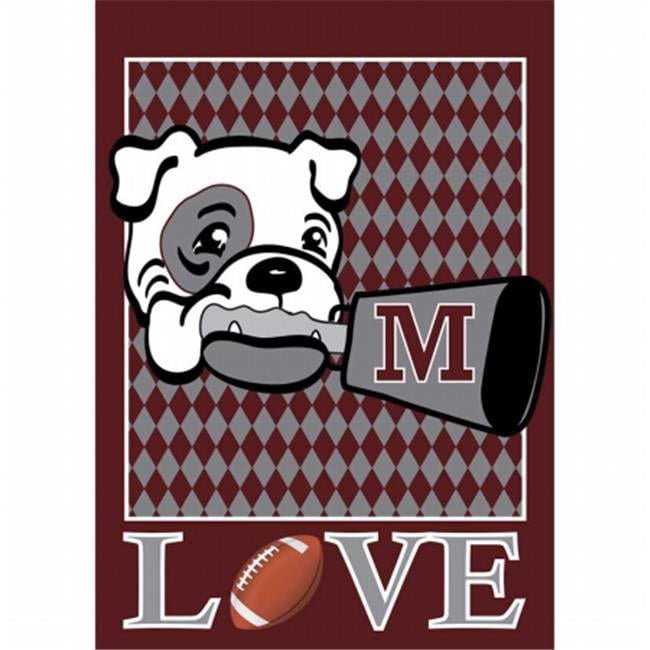 Jozie B 761 Love Bulldogs Flag, Large