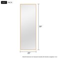 thumbnail image 4 of NeuType Gold Floor Mirror with Stand Large Full Length Mirror Modern Wall Mounted Mirror 59" x 20", 4 of 7