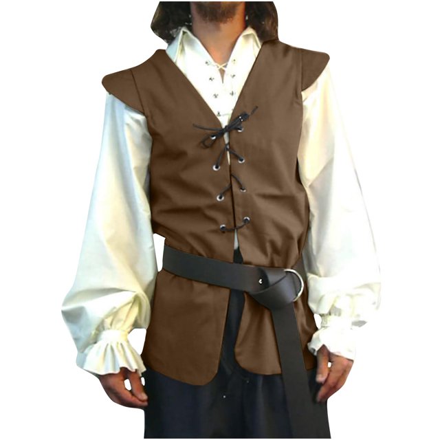 EGNMCR Débardeurs Homme Homme Rayé Mode Rétro avec Poches à Simple Boutonnage Col en V Débardeurs Hauts Blouse