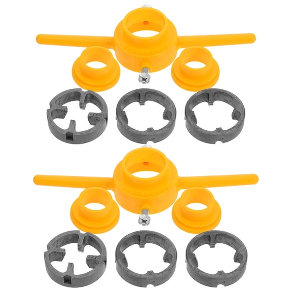 2 Sets ABS Pipe Threading Kit for Home Use with 6 Piece Multi Tools for Plumbing Projects