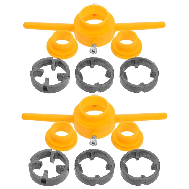 2 Sets ABS Pipe Threading Kit for Home Use with 6 Piece Multi Tools for Plumbing Projects
