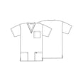 thumbnail image 3 of Sivvan Unisex Scrubs V-Neck 3 Pocket Top Available in 12 Colors, 3 of 5