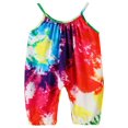 thumbnail image 1 of Toddle Sleeveless Jumpsuit with Tie-dye Pattern Printing Elastic Closure Clothing, 1 of 2