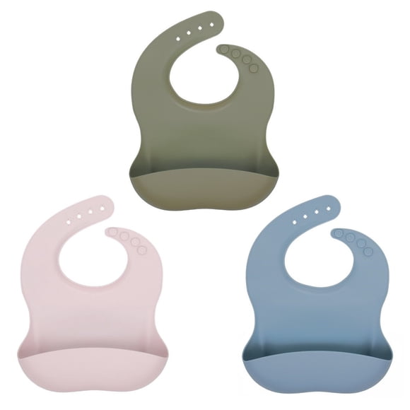 Bebcare Pershe Baby Bib, 3-Pack, Eco-Friendly, BPA-Free