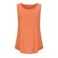 thumbnail image 4 of Timegard Camisoles pour Femmes Été Col Rond Sans Manches Blouse Confortable Tunique Décontractée à Porter avec des Leggings, 4 of 5