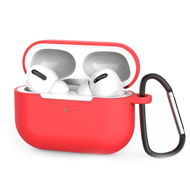 PANDACO Red Soft Case for AirPods Pro (1st Gen) Charging Case