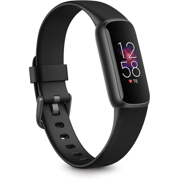 Fitbit Luxe | Fitness and Wellness Track Stress Management, Sleep Tracking and 24/7 Heart Rate, Black/graphite, One Size | Refurbished (Fair)