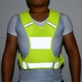 thumbnail image 3 of Adjustable Cycling Vest, Breathable Mesh Fabric Reflective  Vest Gear with Pocket for Night Running Cycling, 3 of 8