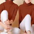 thumbnail image 1 of DPTALR Blouse Ample à Manches Longues et Col Rond pour Femmes, Couleur Unie, 1 of 5