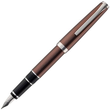 Pilot 60462 Metal Falcon Brown Barrel Fountain Pen, Extra Fine Nib