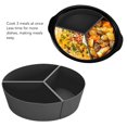 thumbnail image 4 of Slow Cooker Divider Liner, Make Meals Convenient Leakproof Silicone Slow Cooker Liner Heat Resistant Protective  for Home Black, 4 of 7