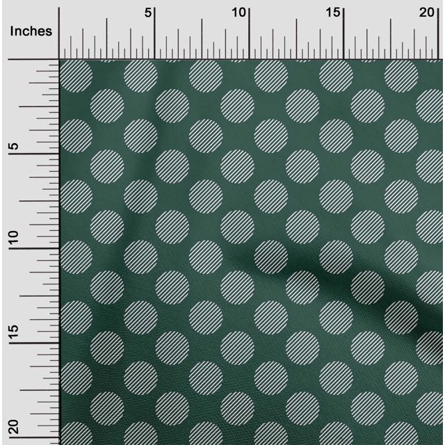 oneOone Viscose Chiffon Fabric Stripe & Dots Decor Fabric Printed BTY 42 Inch Wide