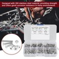 thumbnail image 3 of Nuts Kit, With Box High Hardness Durable 260pcs Flat Head Screw, Easy To Carry Hex Socket  For Machinery Industry Electronics Construction, 3 of 8