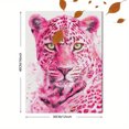 thumbnail image 3 of Pink Leopard Watercolor Canvas Wall Art 15.75x11.81 Inches, 3 of 8