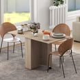 thumbnail image 2 of HOMCOM Folding Dining Table, Drop Leaf Table with 2-tier Shelves, 2 of 10