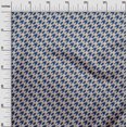 thumbnail image 3 of oneOone Rayon Navy Blue Fabric Houndstooth Craft Projects Decor Fabric Printed By The Yard 56 Inch Wide, 3 of 4