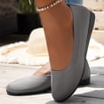 thumbnail image 2 of Dakaela Ballerines Chaussures Plates Femmes Habillées Bout Rond à Enfiler Ballerine Marche Mocassins à Petit Talon Compensé, 2 of 9